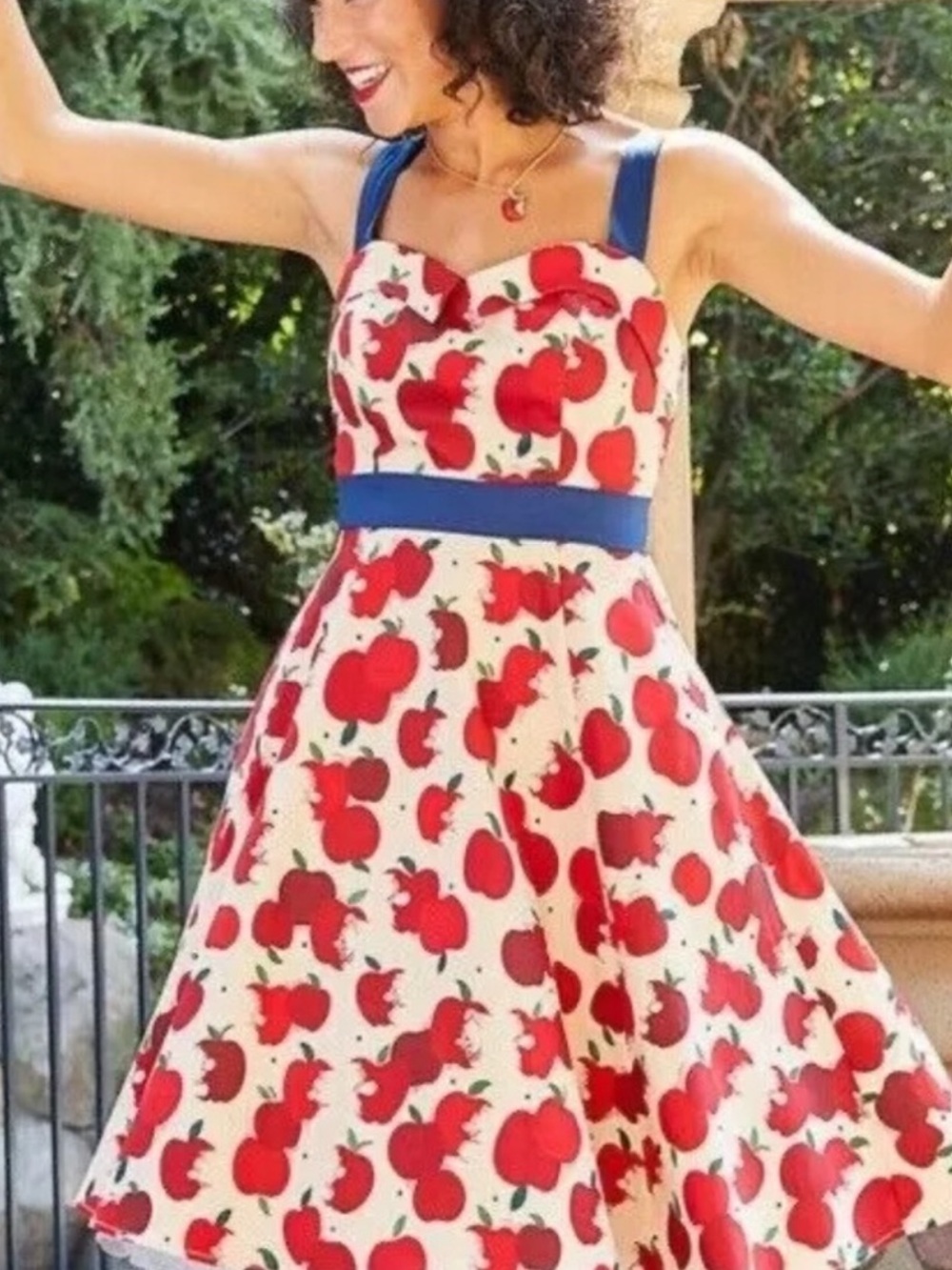 The Dress Shop Disney Snow White Apple Dwarfs Dress Retro Pin Up Rockabilly